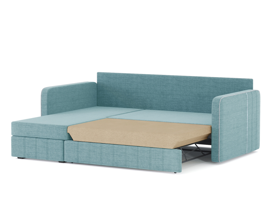 Диваны угловые в гостиную, Диван-кровать угловой Cлим дельфин, рогожка