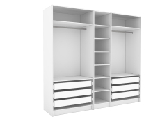 Открытые, Открытая гардеробная Оскар (компл.20), 250 см