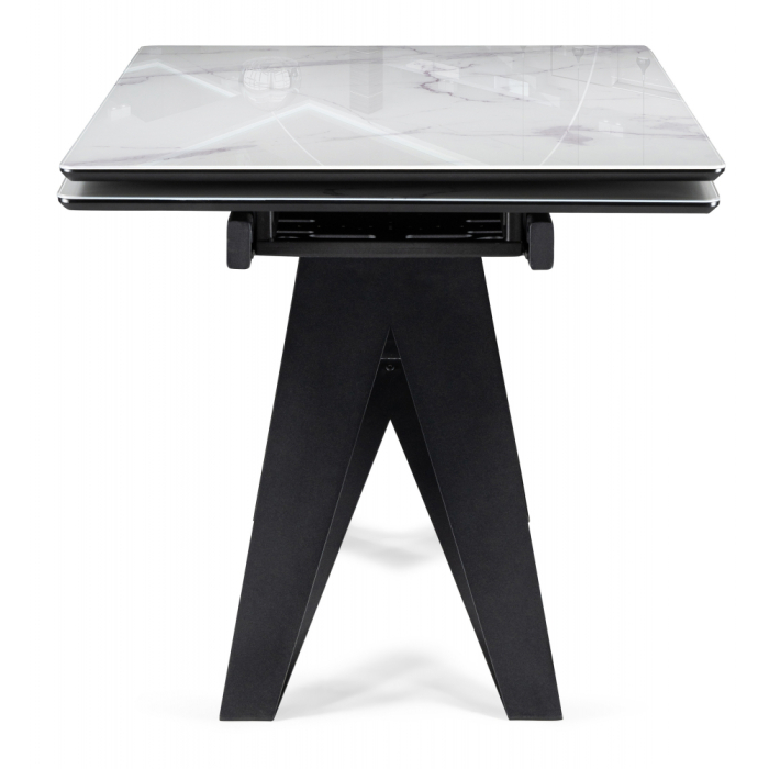 Обеденные столы, Стеклянный стол Блэкберн new 140(200)х80х75