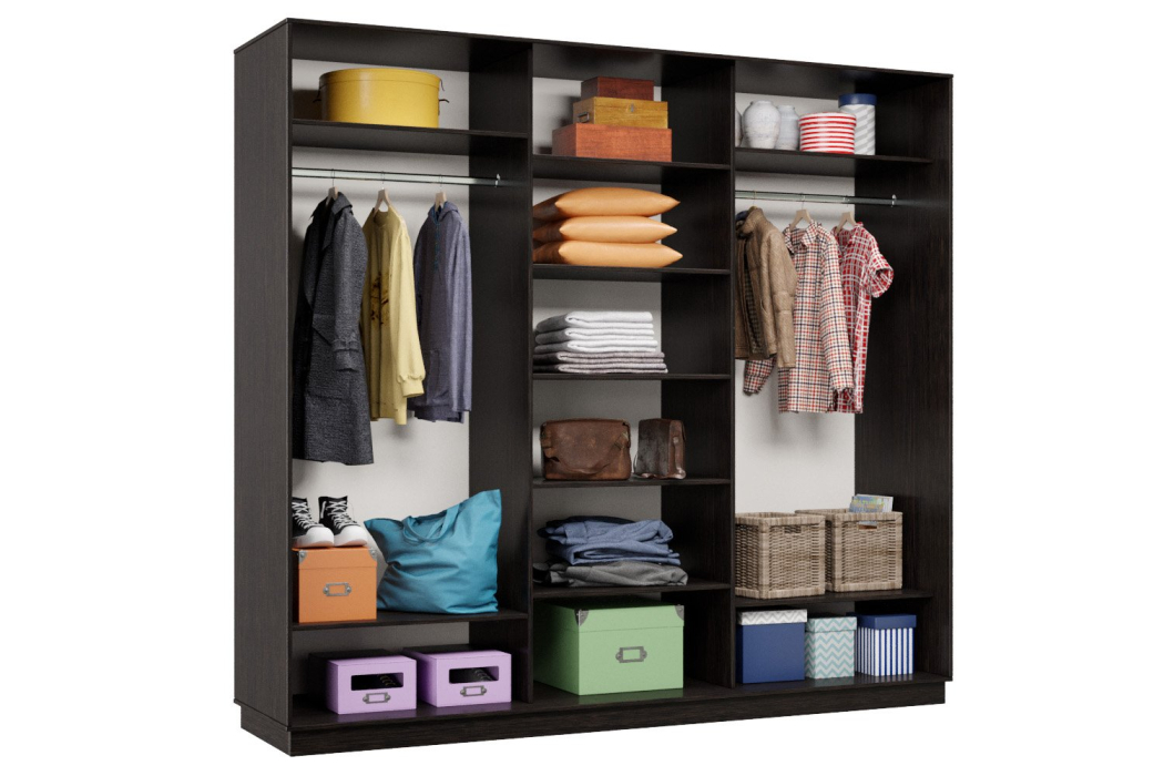 Шкафы-купе, Шкаф-купе Премьер 56 (15;15;15) трёхдверный