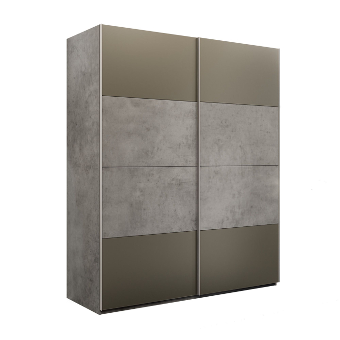 Шкафы-купе 2-х дверные, Шкаф-купе Эста 2-х дверный ДСП/Стекла хаки/Доводчик 160х66х240