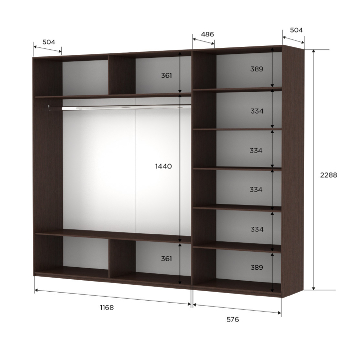 Шкафы-купе 3-х дверные, Шкаф-купе Прайм 3-х дверный Стекла фисташка/ДСП/Доводчики 180х57х230