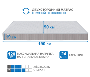Матрас Тропикана-Феникс в скрутке 900х1900
