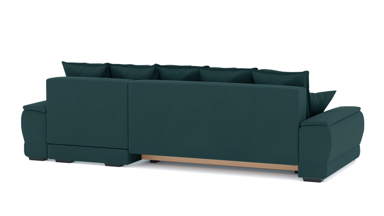 Гостиная, Диван-кровать угловой Нордвикс ПБ, велюр