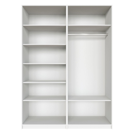 Распашной шкаф Локер 800+800 (Гармошка с системой Push to Move/Правый) с полками слева