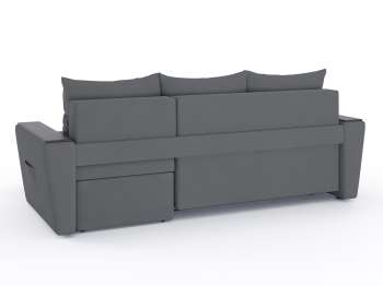 Диван-кровать угловой Дубай Майами еврокнижка трехсекционная, велюр