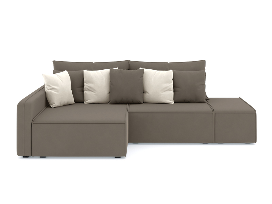 Диваны угловые в гостиную, Диван-кровать угловой Портленд еврокнижка НПБ, велюр