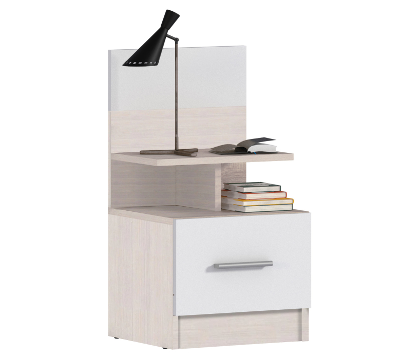 Прикроватные тумбы, Уют СБ-2748/1 Тумба Авиньон,Белый/Белый