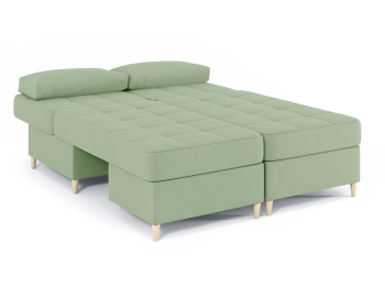 Диван-кровать угловой Оливер 2 еврокнижка-трансформер, велюр