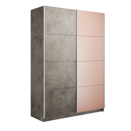 Шкаф-купе Прайм 2-х дверный ДСП/Стекло пудра/Доводчики 160х57х230