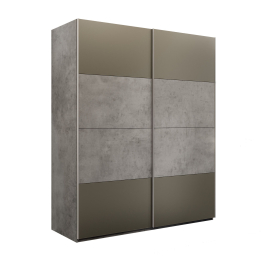 Шкаф-купе Эста 2-х дверный ДСП/Стекла хаки/Доводчик 200х66х240