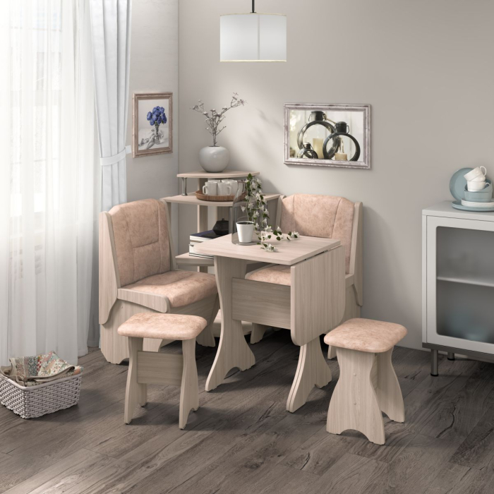 Кухонные уголки, ЛОТОС Скамья 550 Комплектация№2 Велюр