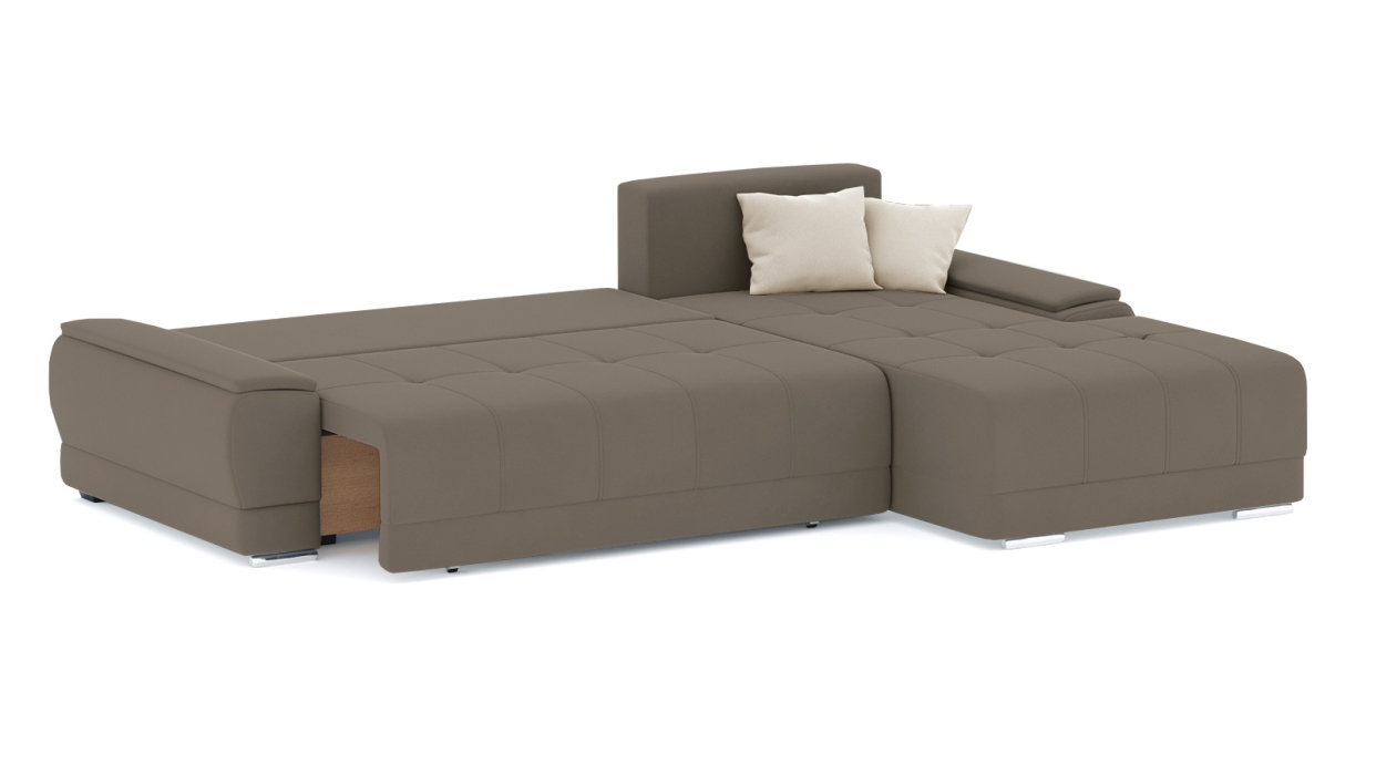 Гостиная, Диван-кровать угловой Нордвикс ПБ, велюр