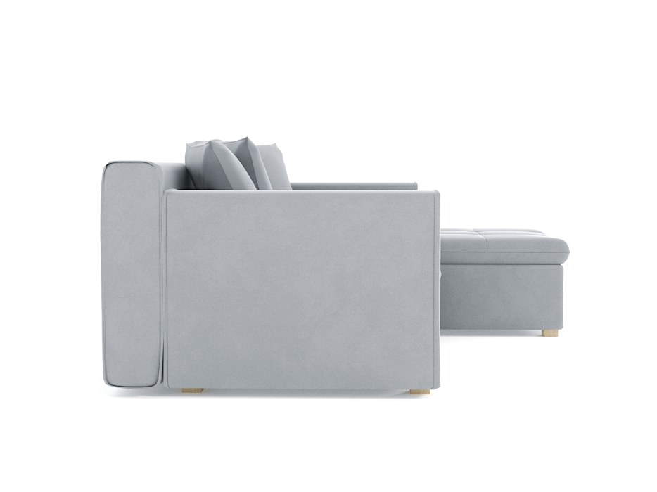 Диваны угловые в гостиную, Диван угловой Чикаго без механизма, велюр