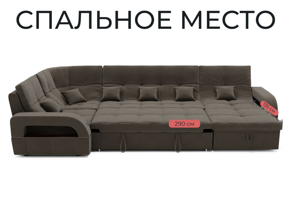 Диваны угловые в гостиную, Модульный диван Майами-4,венеция,велюр