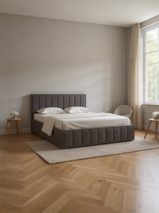 Мягкая кровать, Кровать двуспальная 180х200, Женева