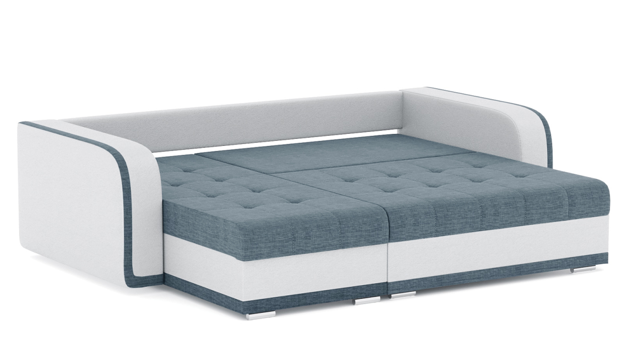 Диваны угловые в гостиную, Диван-кровать угловой Генри еврокнижка, рогожка+кож.зам