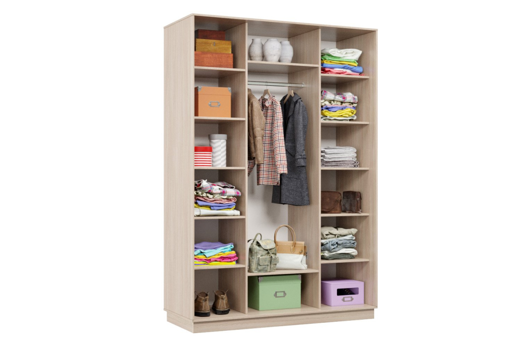 Шкафы-купе, Шкаф-купе Премьер 14 (14;14;14) трёхдверный