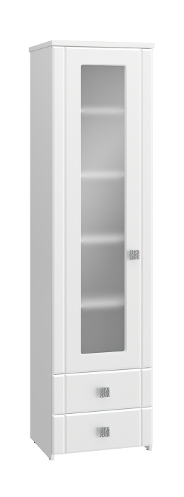 Шкафы пеналы, Шкаф-пенал со стеклом Изабель ИЗ-63К