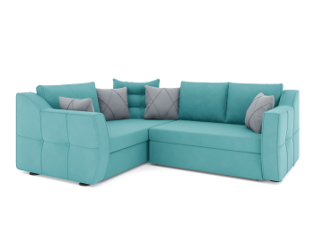 Диван-кровать угловой Френсис дельфин, велюр