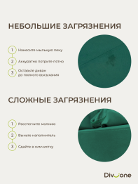 Бескаркасный диван-кровать Клиффорд 2000*930 мм велюр