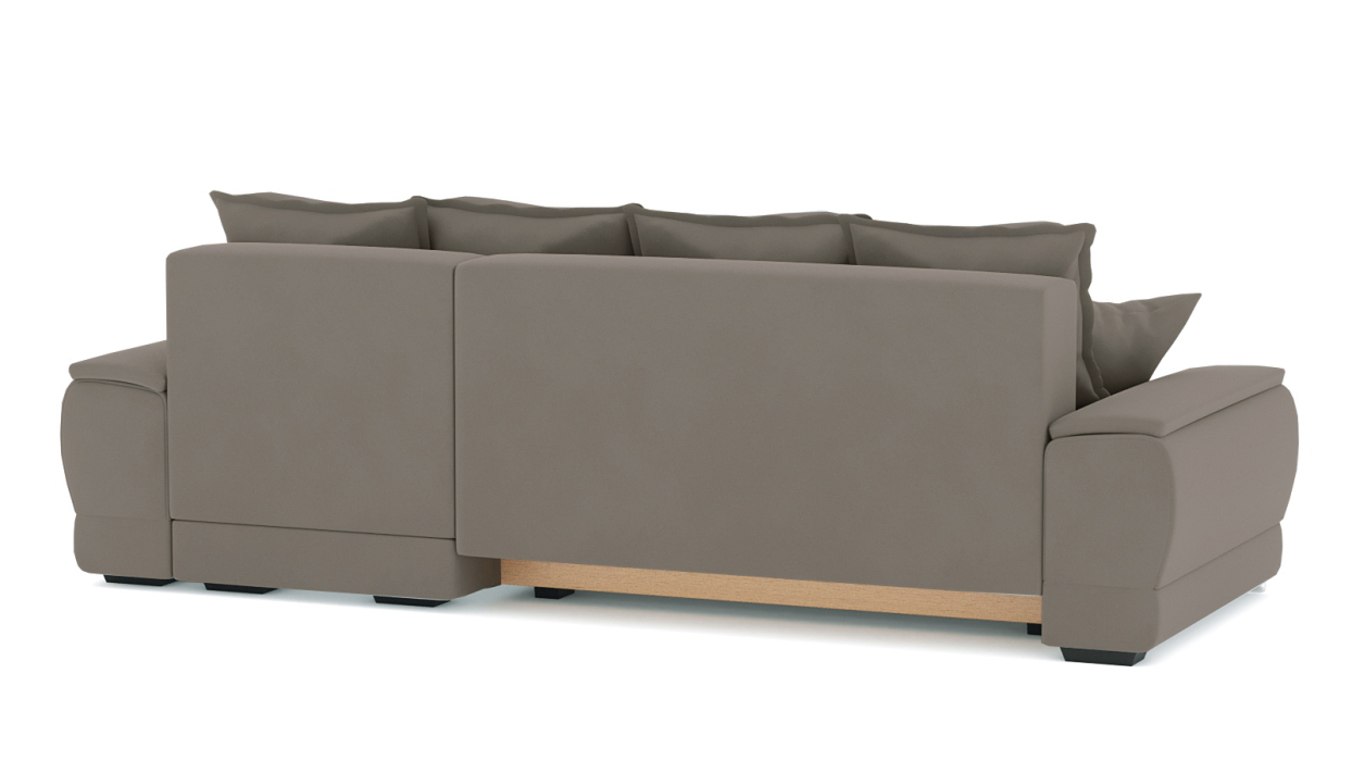 Диваны угловые в гостиную, Диван-кровать угловой Нордвикс Мини, велюр