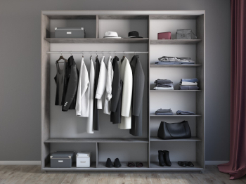 Шкаф-купе Экспресс 3-х дверный Фотопечать Ленты Стекла 180х60х220