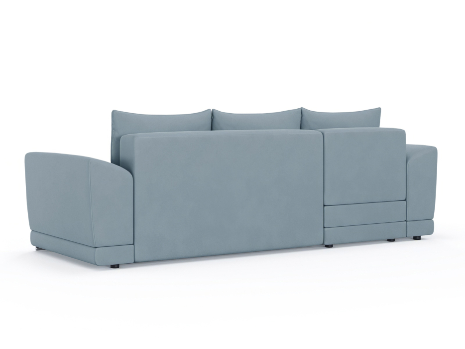 Диваны угловые в гостиную, Диван-кровать угловой Рентон еврокнижка, велюр