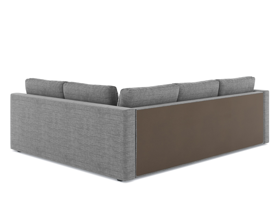 Диваны угловые в гостиную, Диван-кровать угловой Мансберг дельфин, рогожка Люкс