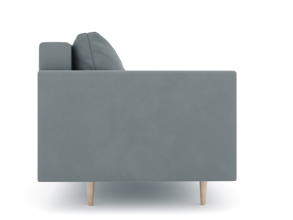 Диваны прямые кухонные, Диван прямой нераскладной Милли мини 2-х  местный с подлокотниками, велюр