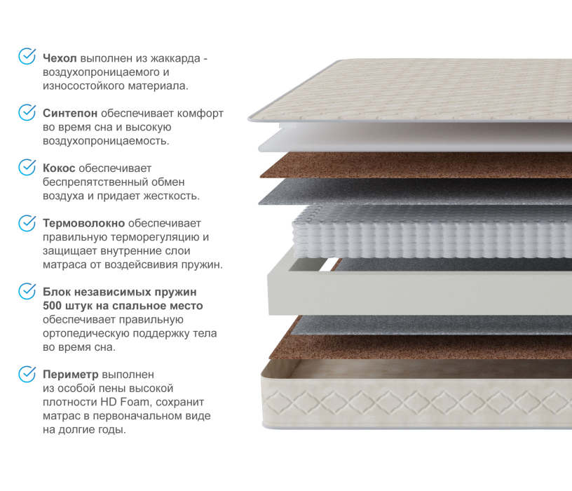 Другие размеры, Матрас Престиж-Монпелье 1200*2000 