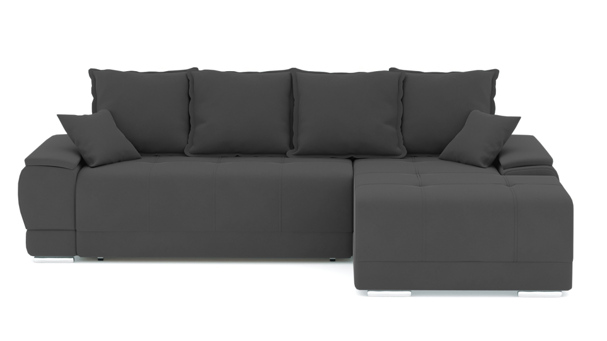 Диваны угловые в гостиную, Диван-кровать угловой Нордвикс Мини, велюр