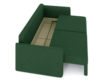 Диван-кровать еврокнижка пантограф Эрдинг, велюр