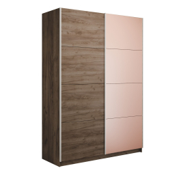 Шкаф-купе Прайм 2-х дверный ДСП/Стекло пудра/Доводчики 120х57х230