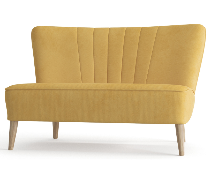 Дизайнерские диваны для гостиной, Диван прямой Зола, Велюр