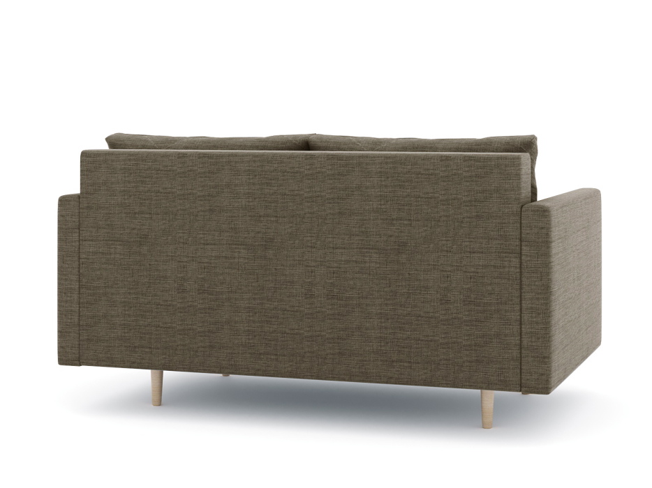 Диваны прямые кухонные, Диван прямой нераскладной Милли мини 2-х  местный с подлокотниками, рогожка Люкс