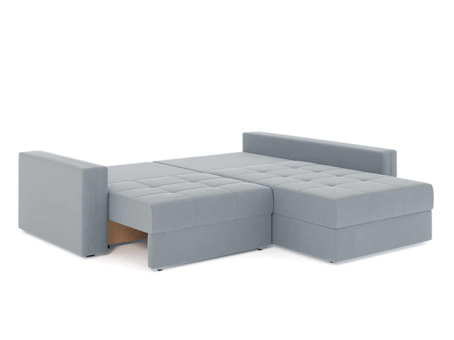 Диваны угловые в гостиную, Диван-кровать угловой Брест 2 секции еврокнижка, велюр