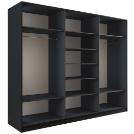 Шкаф-купе Эста 3-х дверный ДСП/Стекла фисташка/Доводчик 270х66х240