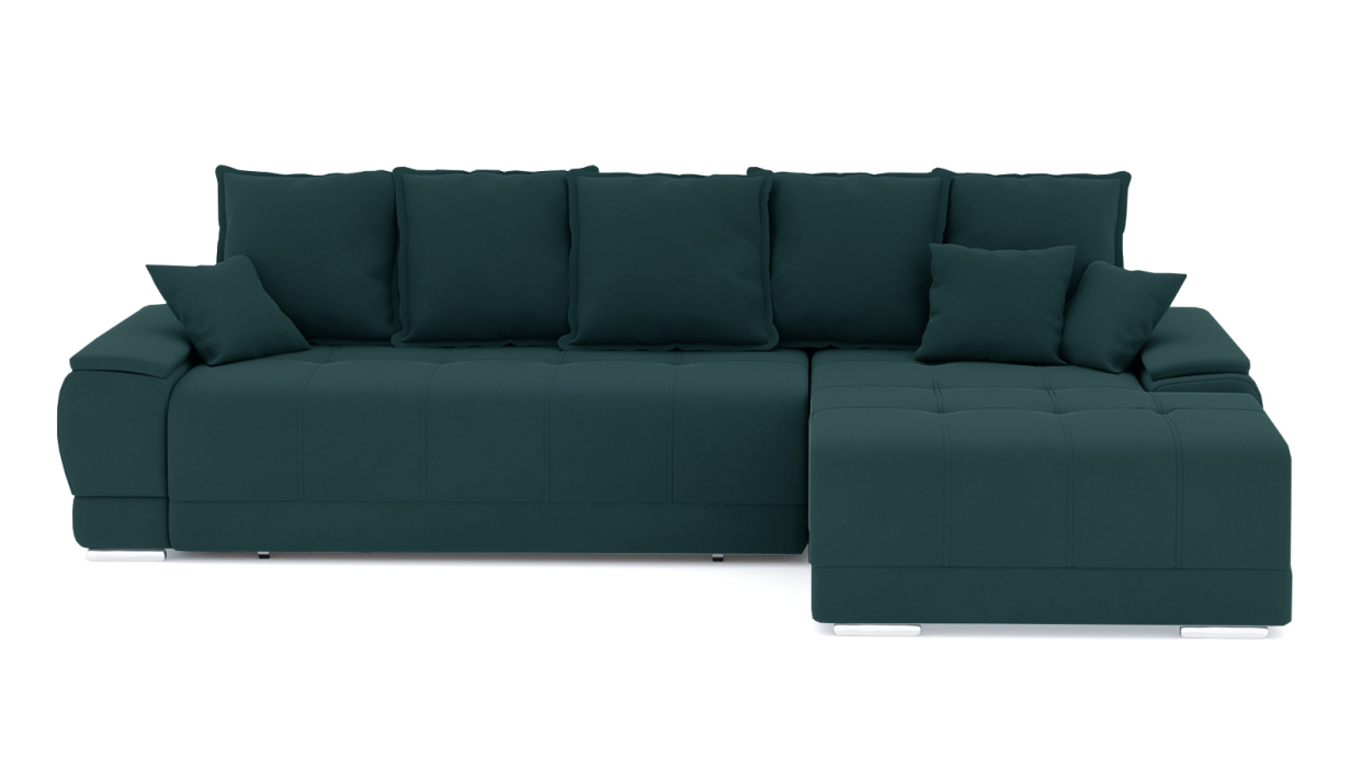 Гостиная, Диван-кровать угловой Нордвикс ПБ, велюр