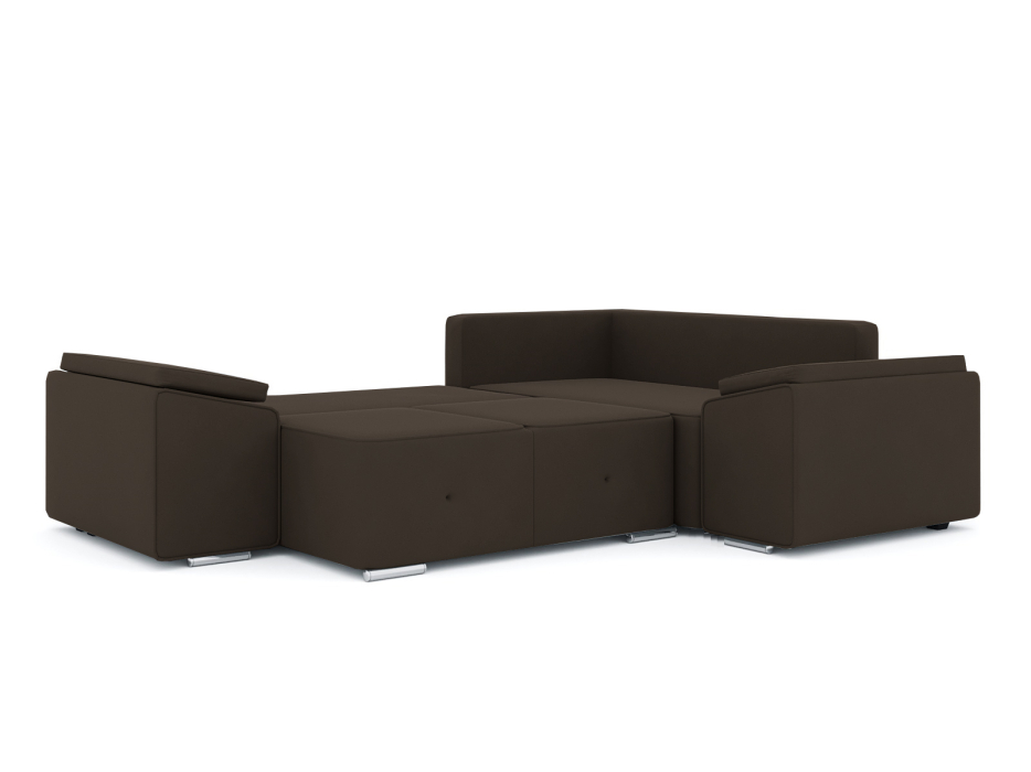 Диваны угловые в гостиную, Диван-кровать угловой Хавьер 1 ПБ еврокнижка, велюр