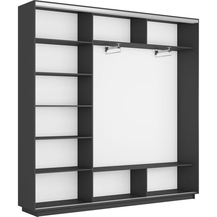 Шкафы-купе 3-х дверные, Шкаф-купе Экспресс 3-х дверный Фотопечать Ленты Стекла 210х45х220