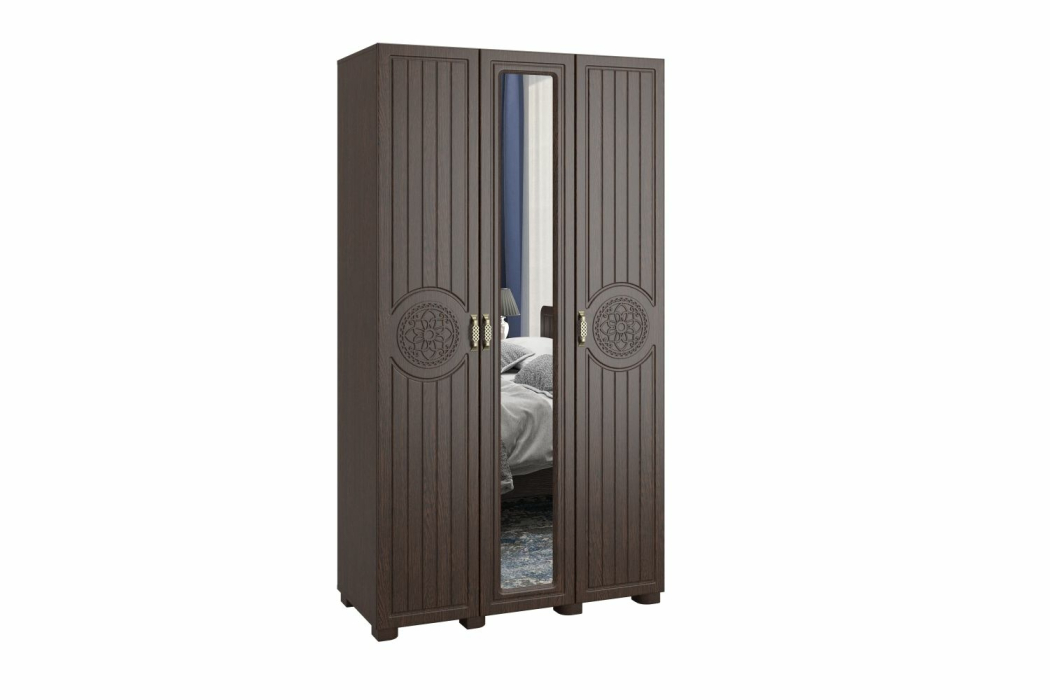 Шкафы распашные, Шкаф «Монблан» МБ-24К комбинированный