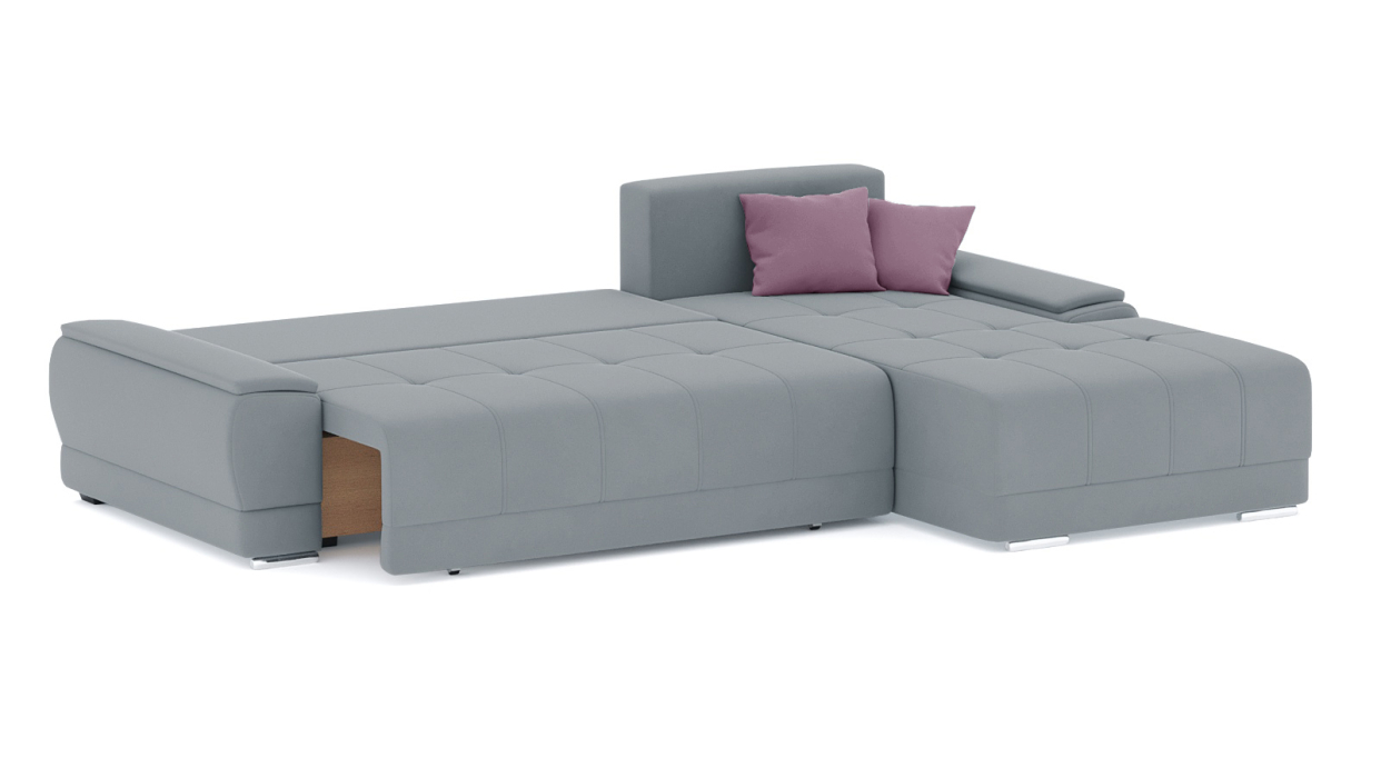 Гостиная, Диван-кровать угловой Нордвикс ПБ, велюр