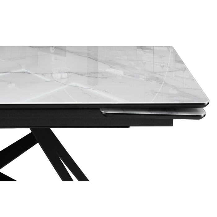 Обеденные столы, Стеклянный стол Блэкберн new 140(200)х80х75