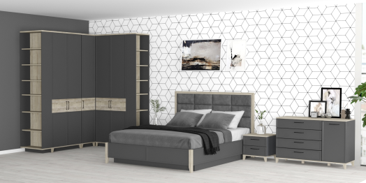 Модульная система AURELIO (модуль 308) Кровать Люкс 1400 с п/м