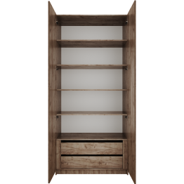 Шкаф распашной Локер 2-х дверный с полками и 1 модулем