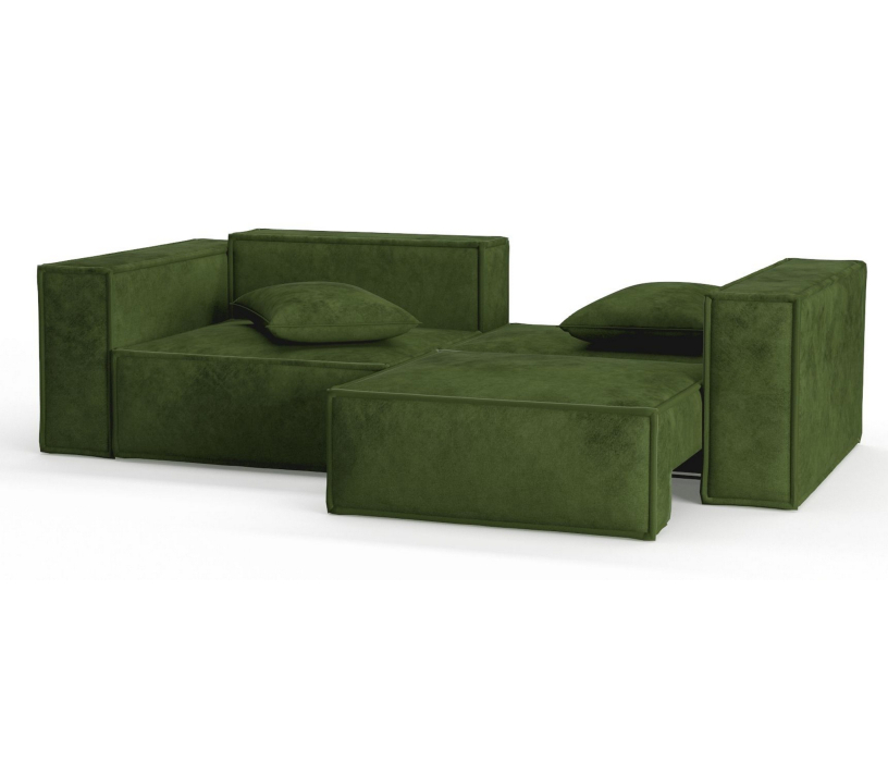 Диваны еврокнижки, Диван-кровать Loft, независимый пружинный блок, велюр