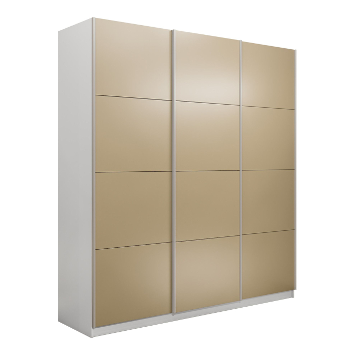 Шкафы-купе 3-х дверные, Шкаф-купе Прайм 3-х дверный Стекла фисташка/Доводчики 180х57х230